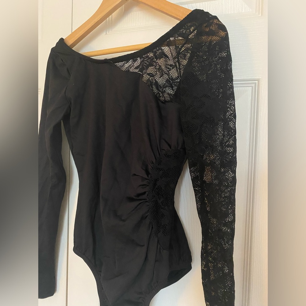 Lace dance leotard